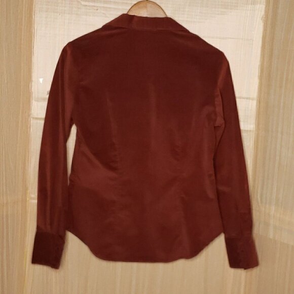 Harve Benard Womens Corduroy Velvet Feel Structured Button Down Shirt Small - Picture 2 of 7